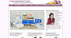 Desktop Screenshot of learnhomeopathynow.com